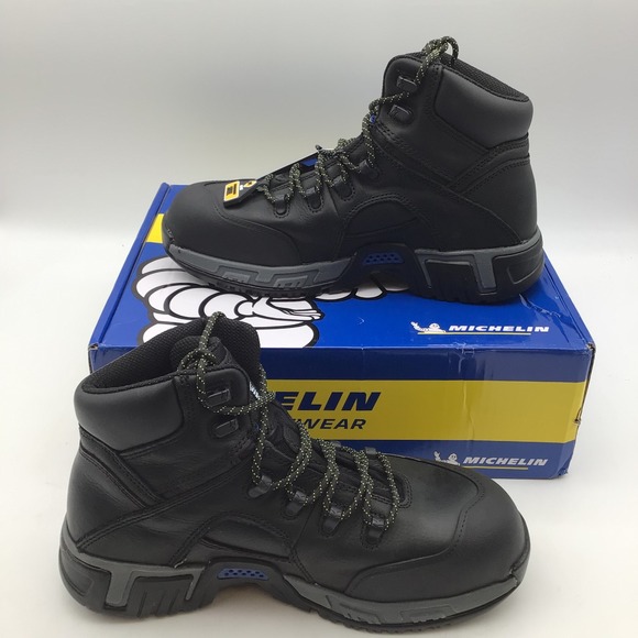 Michelin XHY866 Hydroedge Mens Waterproof Steel Toe Work Boots Size‎ 8.5W NEW